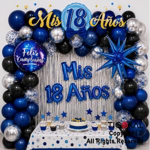 SET DE GLOBOS ARCO XL MIS 18 A�OS (GY-7948) 51 UNIDADES